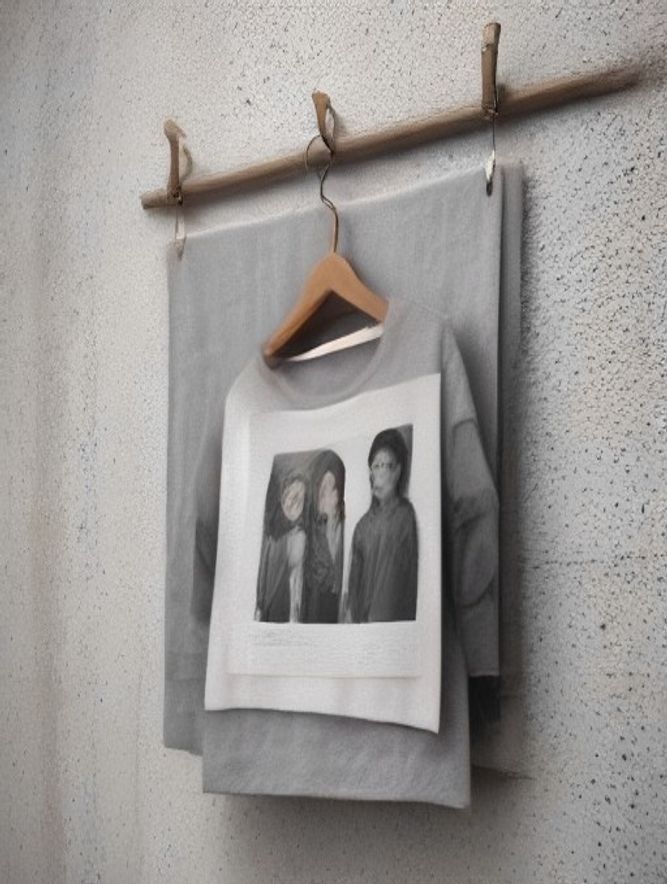 Vintage print tee
